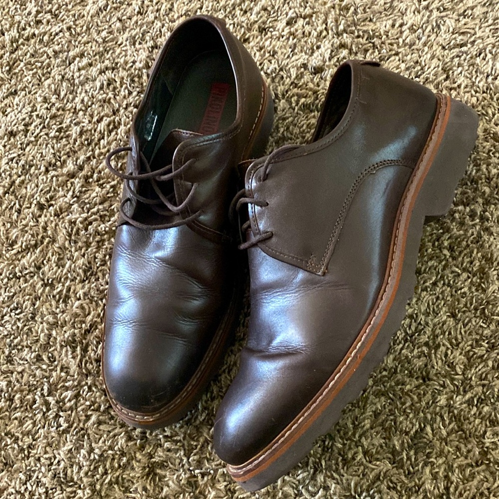 Pikolinos Lightning Nrown Leather Oxfords